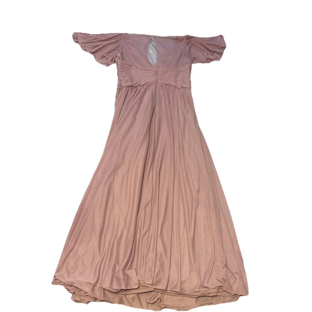 Celebrate Women’s Quartz Wedding Bridesmaid Dress W/Flutter Sleeve Full Skirt 14 - Picture 4 of 16